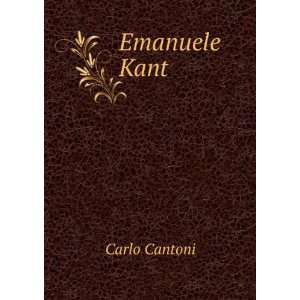  Emanuele Kant Carlo Cantoni Books