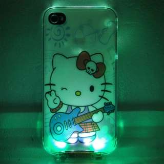 Flash Light LED iphone Case Cover for Apple iPhone 4 4S 4G LED LCD 