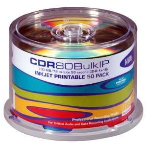  HHB CDR 80 Inkjet Printable Recordable Compact Disc   50 Disc 