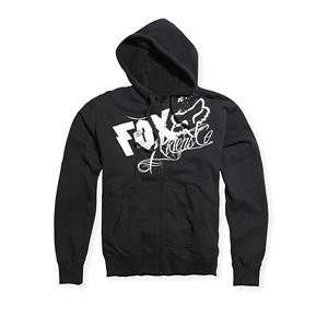  Fox Racing Latin Base Sherpa Zip Up Hoody   Small/Black 