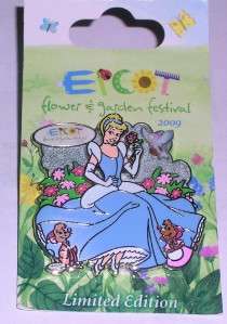 Epcot Flower & Garden Festival Cinderella Disney Pin LE  