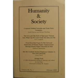  Humanity & Society (volume 26, No. 1) David Darves 