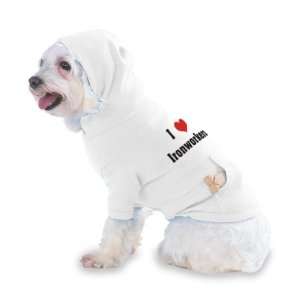  I Love/Heart Ironworkers Hooded T Shirt for Dog or Cat X 