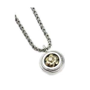  Anatoli Sterling & Gold Flower Necklace: Anatoli Jewelry 