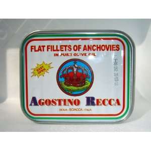 Anchovies Fillet in Oil RECCA (2.2 pound)  Grocery 
