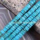 2X4MM Blue Turquoise Wafer Beads Gemstone 16L P133  
