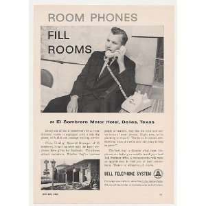  1960 El Sombrero Motor Hotel Dallas Bell Telephone Print 