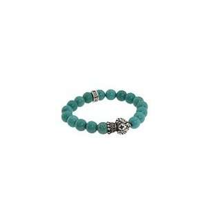  King Baby Studio 10mm Turquoise Heart Bracelet: Jewelry