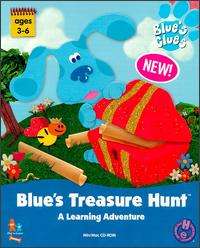 Blues Clues Treasure Hunt PC MAC CD find paw prints preschoolers 