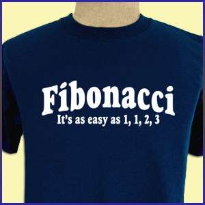 FIBONACCI numbers Funny science Pi Math geek T shirt  