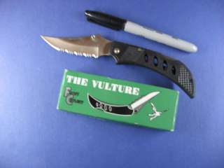 KNIFE THE VULTURE FROST CUTLERY 4 1/4 CLOSED POCET/BELT CLIP  