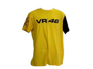 Valentino Rossi Authentic VR46 Yel T Shirt MotoGP 46 XL  