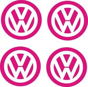 VW Volkswagen Decals Stickers GTI Vdub PINK lot 4  