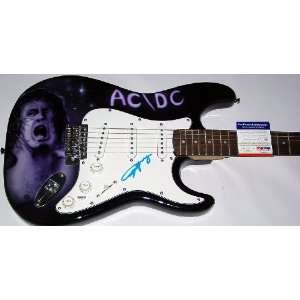  AC/DC Angus Autographed Custom Airbrush Guitar PSA/DNA 