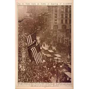  Day Celebration New York City World War I Triple Entente Victory 