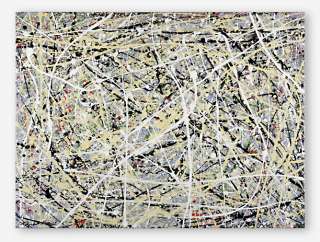 ORIGINAL HUGE ART Modern Abstract PAINTING Pollock ish NORTH FACE 