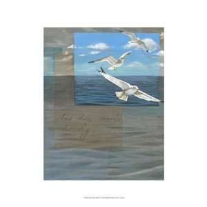  Three White Gulls III by Tara Friel 13.00X19.00. Art 