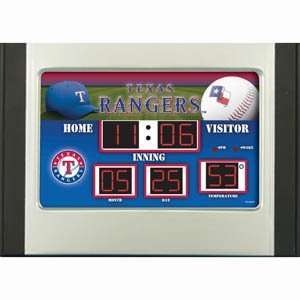    Texas Rangers Scoreboard Desk & Alarm Clock