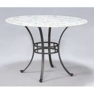  POWELL   Starmount Inlaid Stone Top Dining Table (ships in 