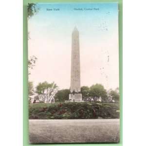  Postcard Obelisk Central Park New York City 1907 