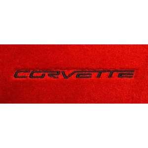   Color Vette Red Mat Logo Corvette Word Embroidery (2005)   Charcoal