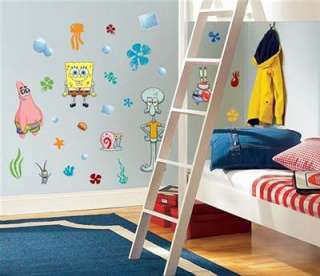 Spongebob Squarepants Big 45pc Wall Decals Room Decor Stickers Patrick 