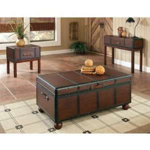   Pacific 3 Piece Occasional Table Set in Antique Cherry: Home & Kitchen
