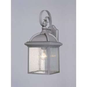 Light Wall Lantern Antique Pewter Finish on Cast Aluminum with Clear 