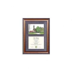  Cornell Big Red Suede Mat Diploma Frame with Lithograph 