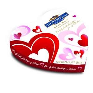 Ghirardelli Valentines Luxe Milk Premium Chocolate Assortment, 6.10 