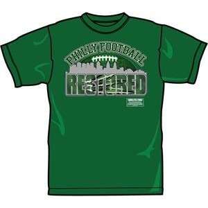 Philadelphia Football Restored Green T Shirt  Sports 
