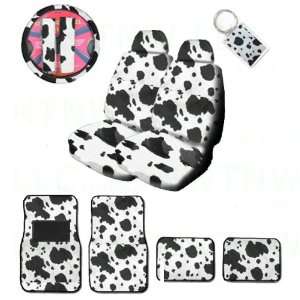  A Set of 2 Universal Fit Animal Print Low Back Bucket Seat 