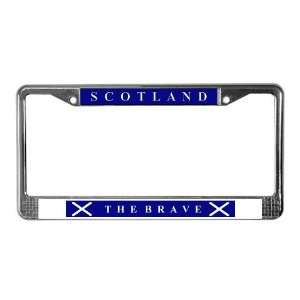  Scotland The Brave Cafe License Plate Frame by  