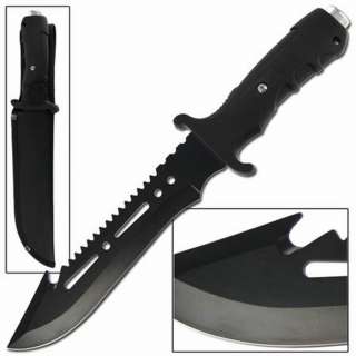 Ultimate Extractor Bowie Survival Knife Black   Now this is a COOL 