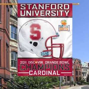 Stanford Cardinal 28 x 40 2011 Orange Bowl Champions Vertical Banner 