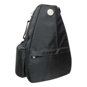  JetPac SOLID BLACK Small Sling Tennis Bag: Sports 