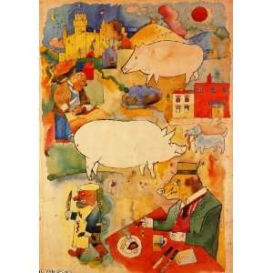   canvas   George Grosz   24 x 34 inches   sunny land: Home & Kitchen