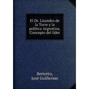   Argentina. Concepto del lÃ­der: JosÃ© Guillermo Bertotto: Books