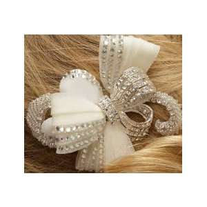  Fabric & Rhinestone Bridal Hair Clip 8029 Beauty
