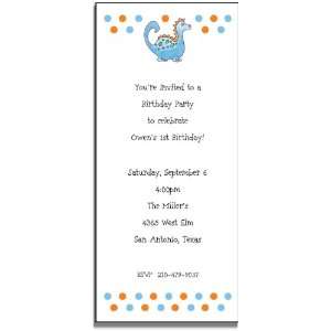  personalized invitations   blue dinosaur: Toys & Games