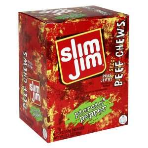 Slim Jim Piercin Pepper Chews, 1.8 Ounce Unit, 6 Count