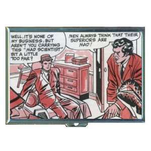  Mad Scientist 1950s Comic Book ID Holder, Cigarette Case 