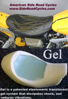Motorcycle Seat with Gel Pad for Dyna Glide, C & C  