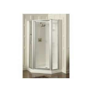    Angle Shower Door W/ Crystal Clear Glass K 702300 L MX Matte Nickel