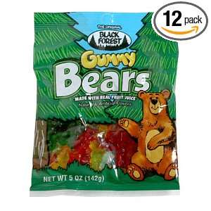 Black Forest Gummy Bears, 5 Ounce Bags Grocery & Gourmet Food