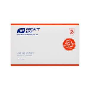  USPS Priority Mail Legal Size Envelope, 9 1/2 x 15 