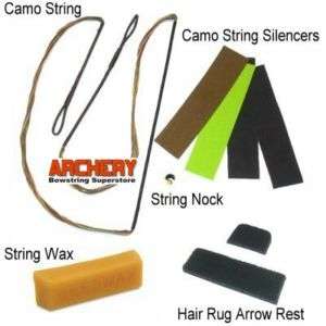 54 AMO CAMO   Bow String Bowstring Rest Silencers Wax  