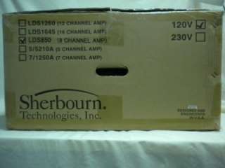 SHERBOURN LDS8 50 8 CHANNEL POWER AMP  BRAND NEW IN BOX  