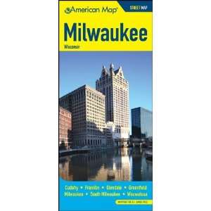   : American Map 616622 Milwaukee Wisconsin Street Map: Office Products