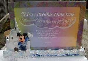 Disney Theme Park Merch. Where Dreams Come True Mickey Mouse Frame 4 x 